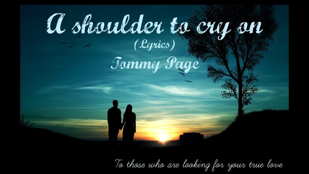 A shoulder to cry on 