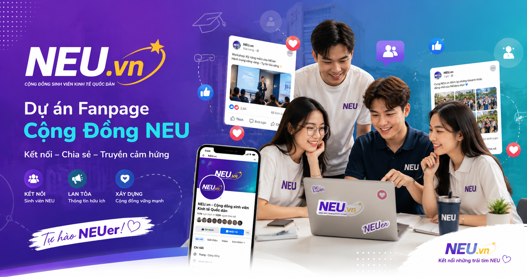 Dự Án Fanpage Cộng Đồng NEU