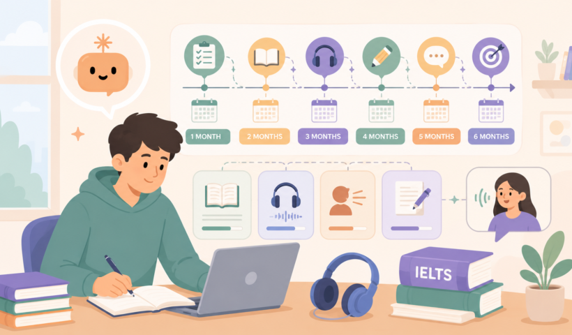 IELTS tự học từ A-Z — Lộ trình 6 tháng đạt 6.5